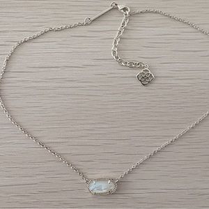Gold Kendra Scott Necklace w/White Pendant